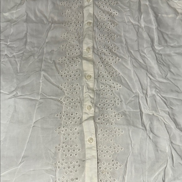 Old Navy White‎ Sleeveless Button Down Blouse Sz. XS - Picture 5 of 8